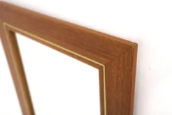Miroir scandinave en teck, Suède, 1960, 111cm x 58cm