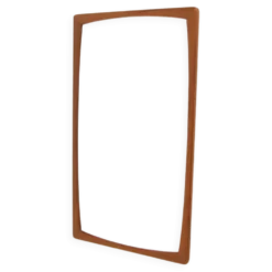Miroir scandinave en teck, Suède, 1960, 64cm x 37cm