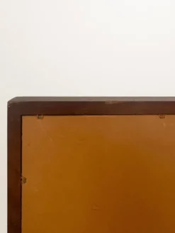 Miroir scandinave en teck — 123 x 32 cm