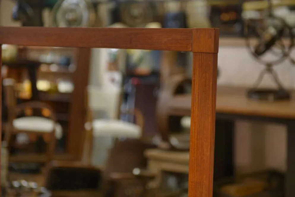 Miroir scandinave teck et céramique 1960’s