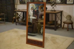 Miroir scandinave teck et céramique 1960’s