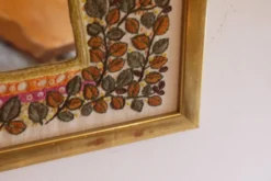 Miroir scandinave tissé 1970