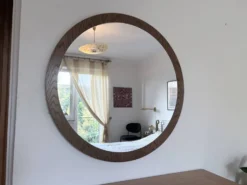 Miroir scandinave XL, 94 cm, années 1960