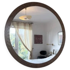 Miroir scandinave XL, 94 cm, années 1960