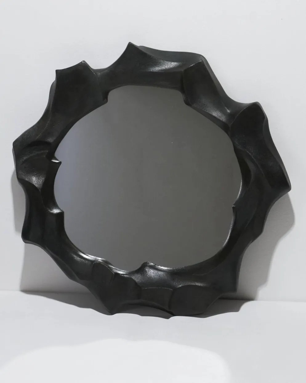 Miroir sculptural en grès