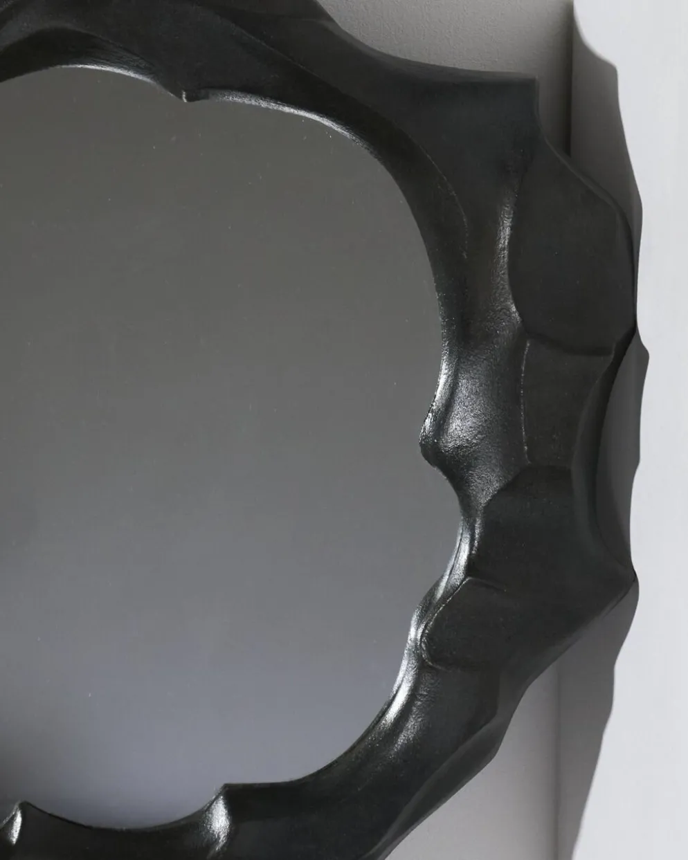 Miroir sculptural en grès