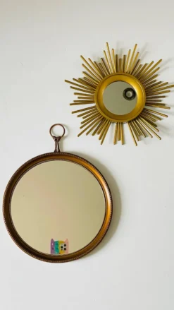 MIROIRS Dorés SOLEIL Vintage