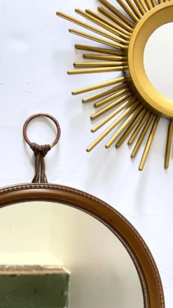 MIROIRS Dorés SOLEIL Vintage