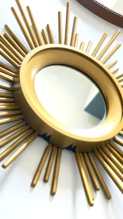 MIROIRS Dorés SOLEIL Vintage