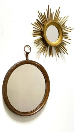 MIROIRS Dorés SOLEIL Vintage