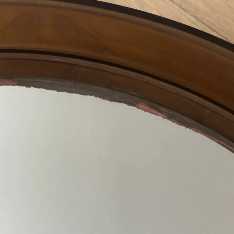 Miroir 70’s en plastique fumé