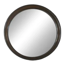 Miroir 70’s en plastique fumé