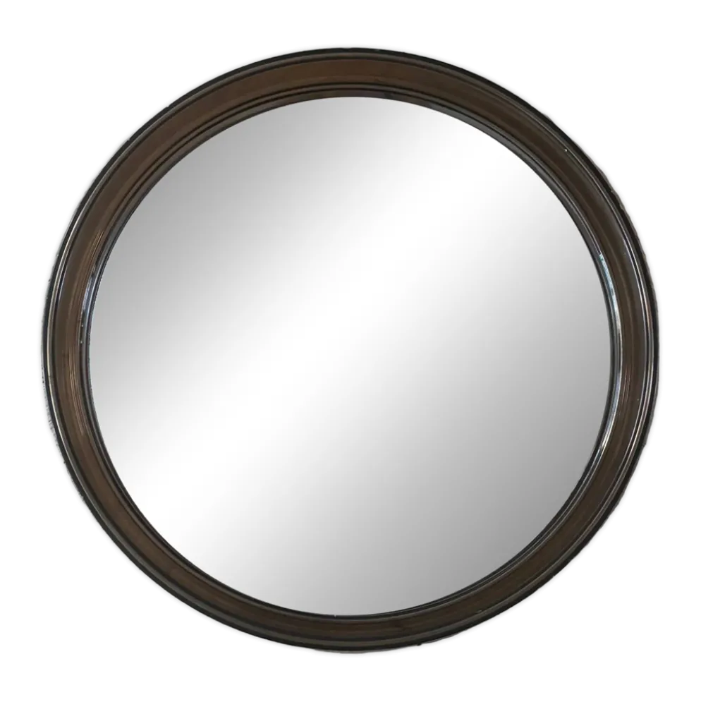 Miroir 70’s en plastique fumé