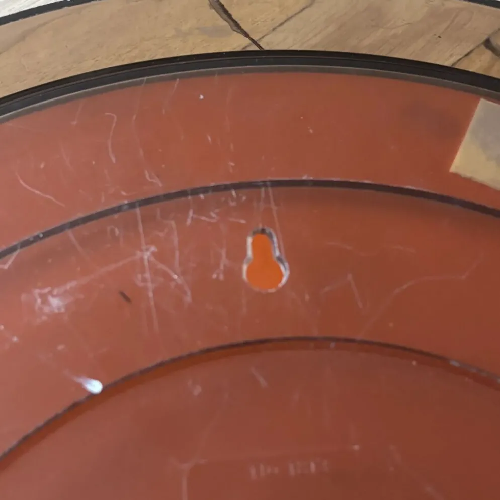 Miroir 70’s en plastique fumé