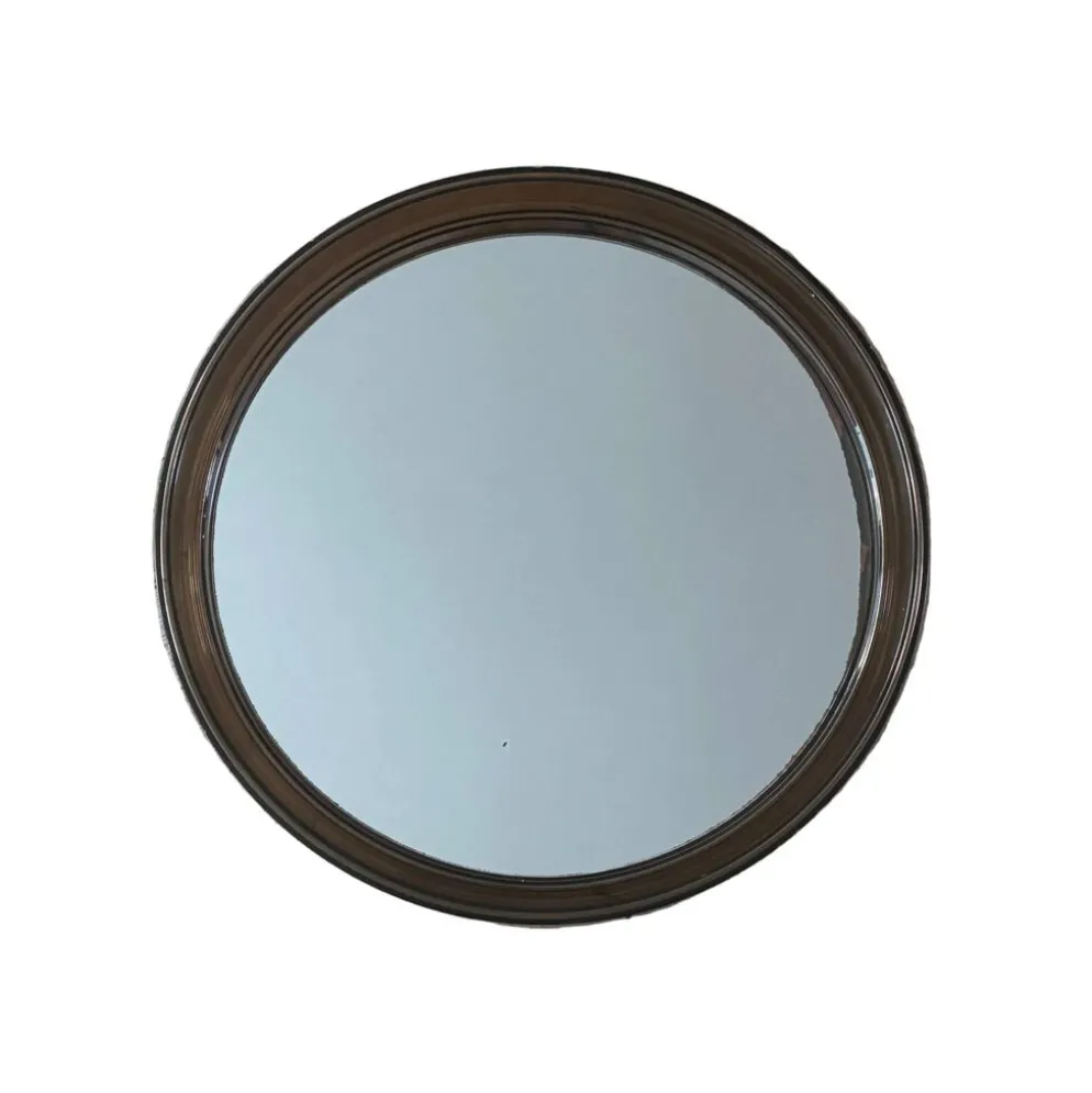 Miroir 70’s en plastique fumé