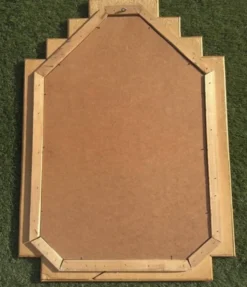 Miroir Shanghai en bambou de Vivai Del Sud, Italie, années 70
