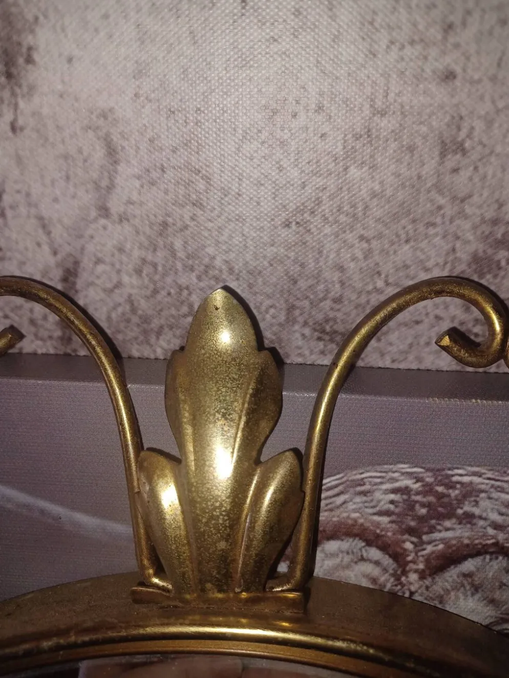 Miroir Soleil Convexe Vintage par Deknudt – Style Hollywood Regency – Année