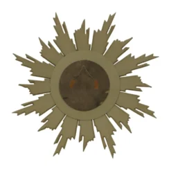 Miroir soleil Deknudt en bois doré des années 60, 69 cm