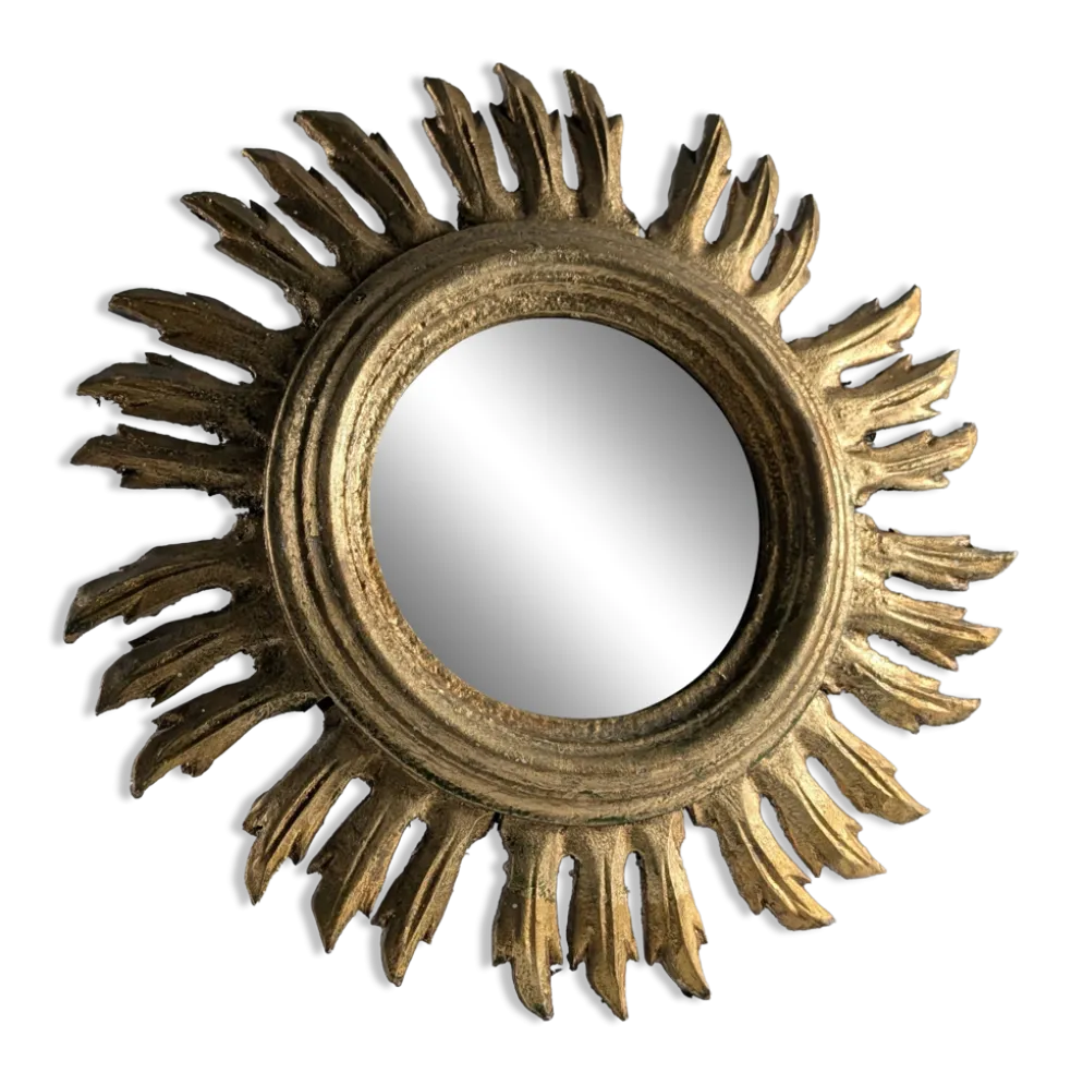 Miroir soleil doré, années 1960