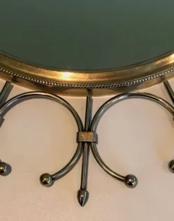 Miroir soleil en laiton et acier brossé