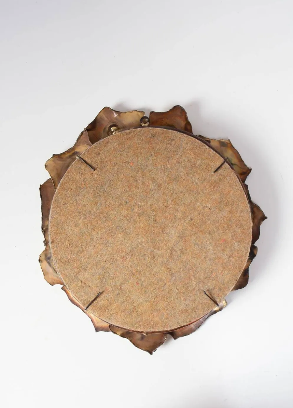 Miroir soleil en laiton vers 1970 (31 cm)