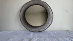 miroir soleil italien en mailles dorées 1960 dlg Ponti