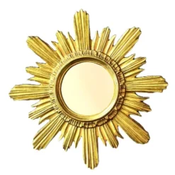 Miroir soleil Wenz en bois doré, Allemagne, 1960s