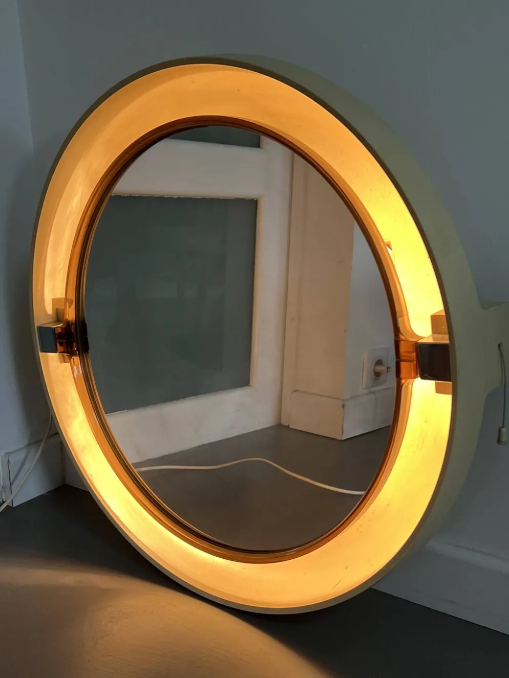 Miroir Space Age Allibert, années 1970