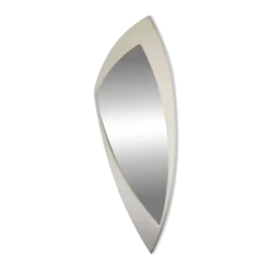 Miroir Space Age XXL en bois laqué, France années 1970