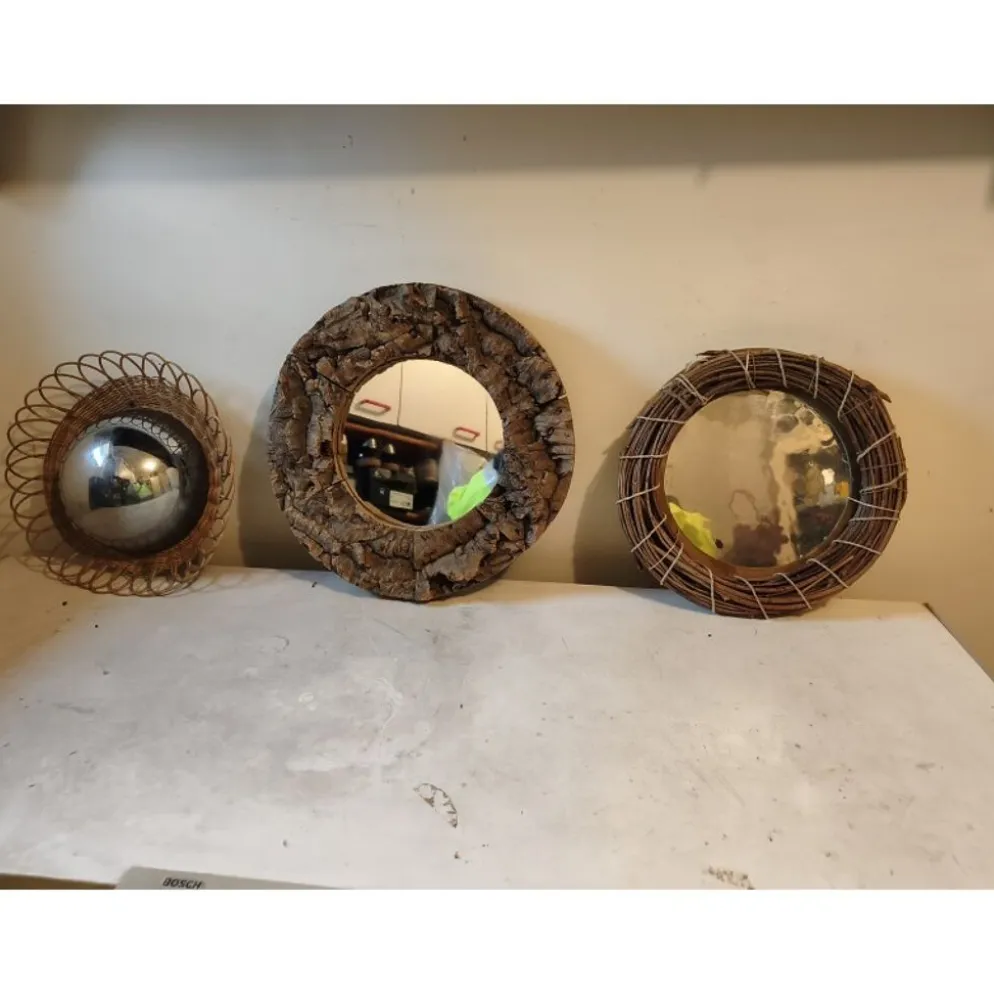 3 miroirs vintage des années 70