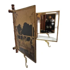 Miroir triptyque ancien de style japonais