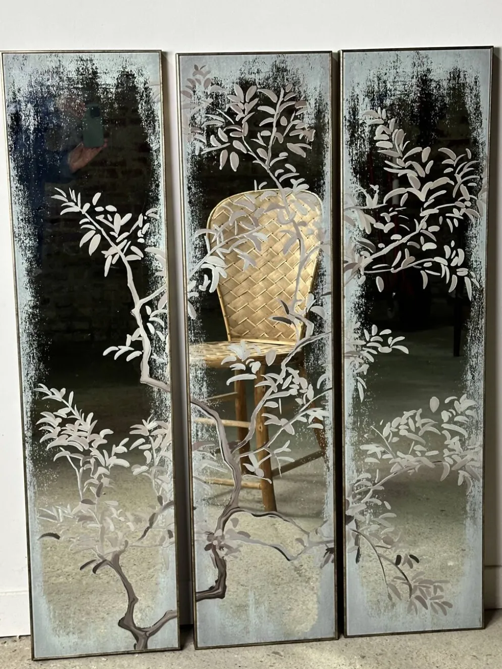 Miroir triptyque années 2000
