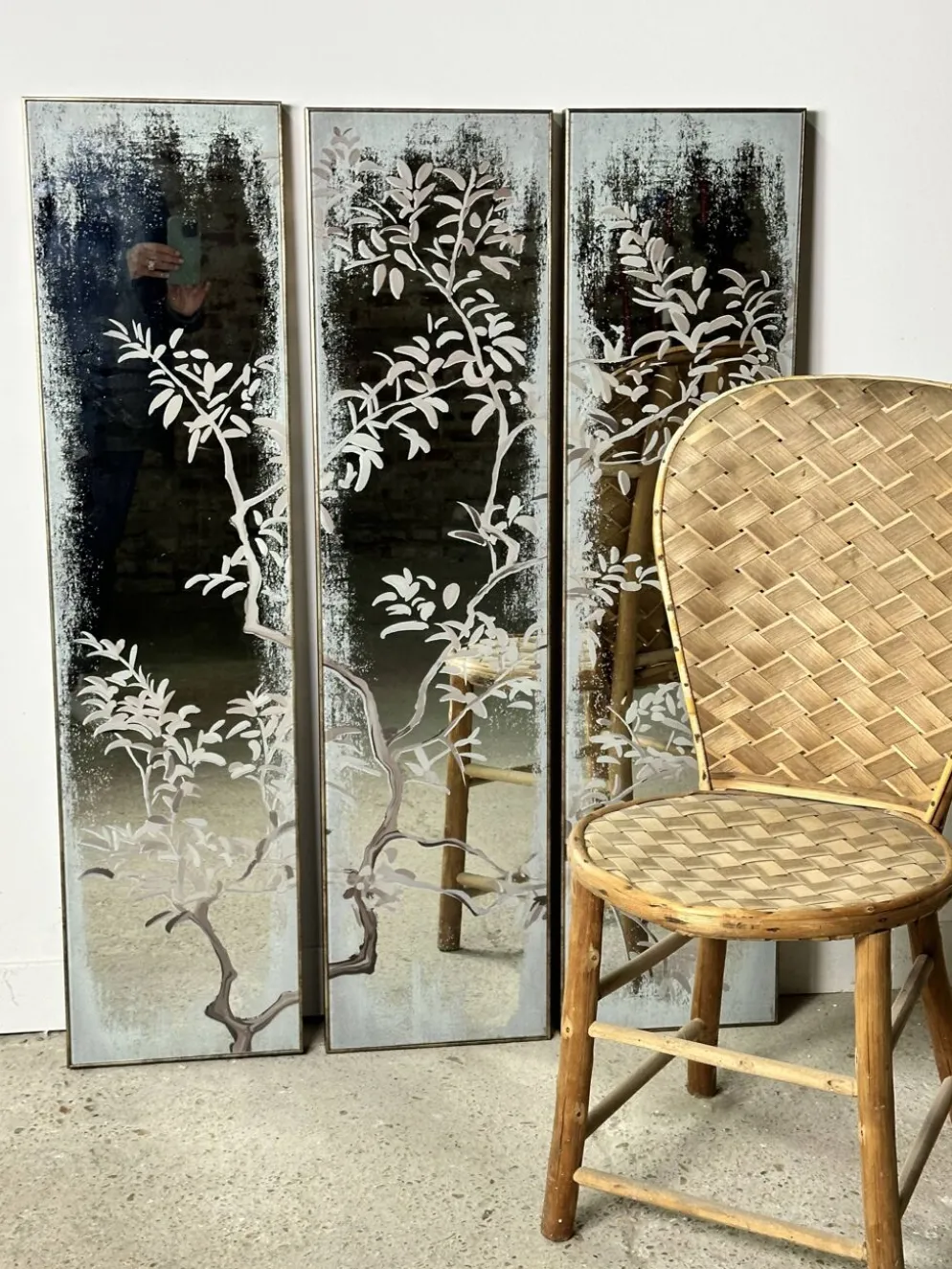 Miroir triptyque années 2000