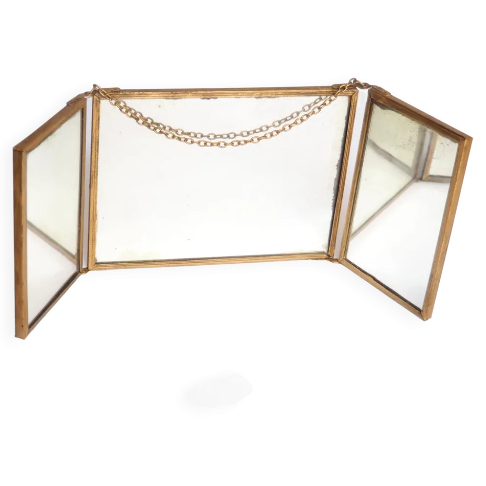Miroir triptyque années 1900