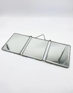 Miroir triptyque biseauté