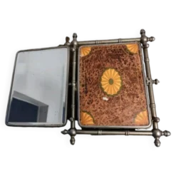 Miroir triptyque 1900 biseauté Barbier