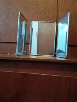 Miroir triptyque de barbier