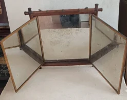Miroir triptyque de barbier