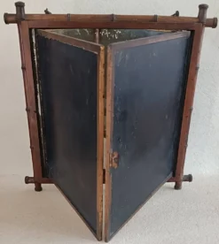 Miroir triptyque de barbier