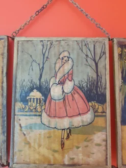 Miroir triptyque de barbier