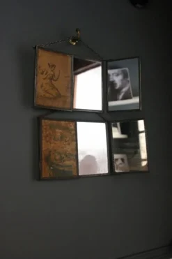 Miroir triptyque de barbier, Art Nouveau, circa 1900