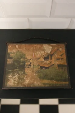Miroir triptyque de barbier, Art Nouveau, circa 1900
