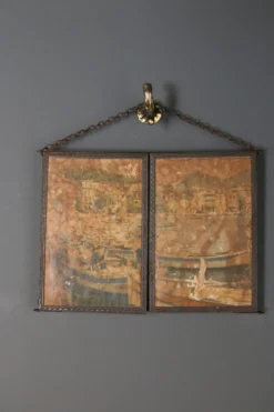 Miroir triptyque de barbier, Art Nouveau, circa 1900