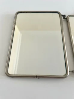 Miroir triptyque de barbier ancien Art Déco années 1920/30 – gainage o
