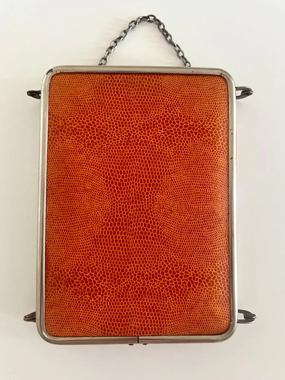 Miroir triptyque de barbier ancien Art Déco années 1920/30 – gainage o
