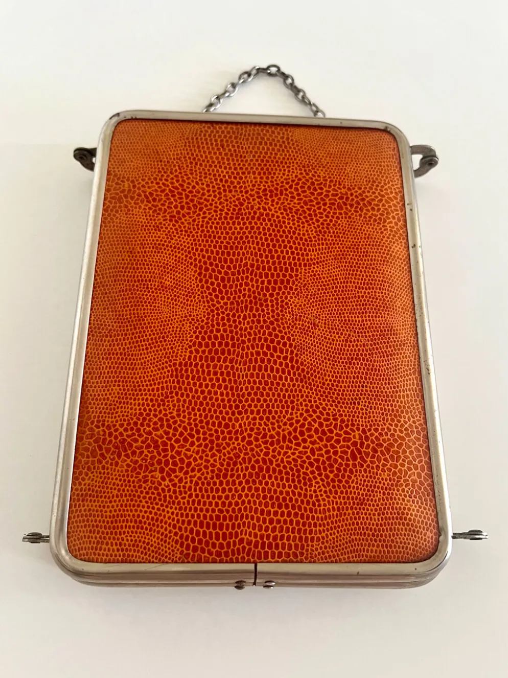 Miroir triptyque de barbier ancien Art Déco années 1920/30 – gainage o