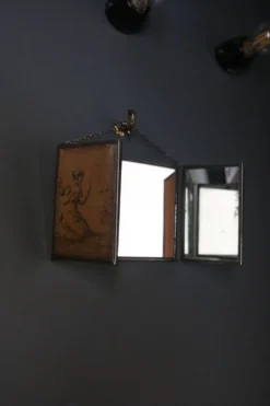 Miroir triptyque de barbier, Art Nouveau, circa 1900