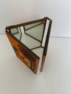 Miroir triptyque de barbier orientaliste, 1920