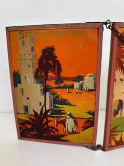 Miroir triptyque de barbier orientaliste, 1920