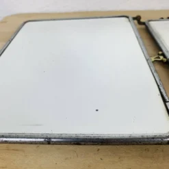 Miroir triptyque de barbier verre biseauté, vintage
